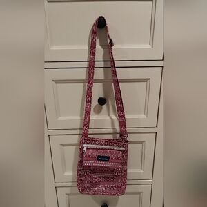 KAVU Stylish LIGHT WINE Patterned Crossbody Bag